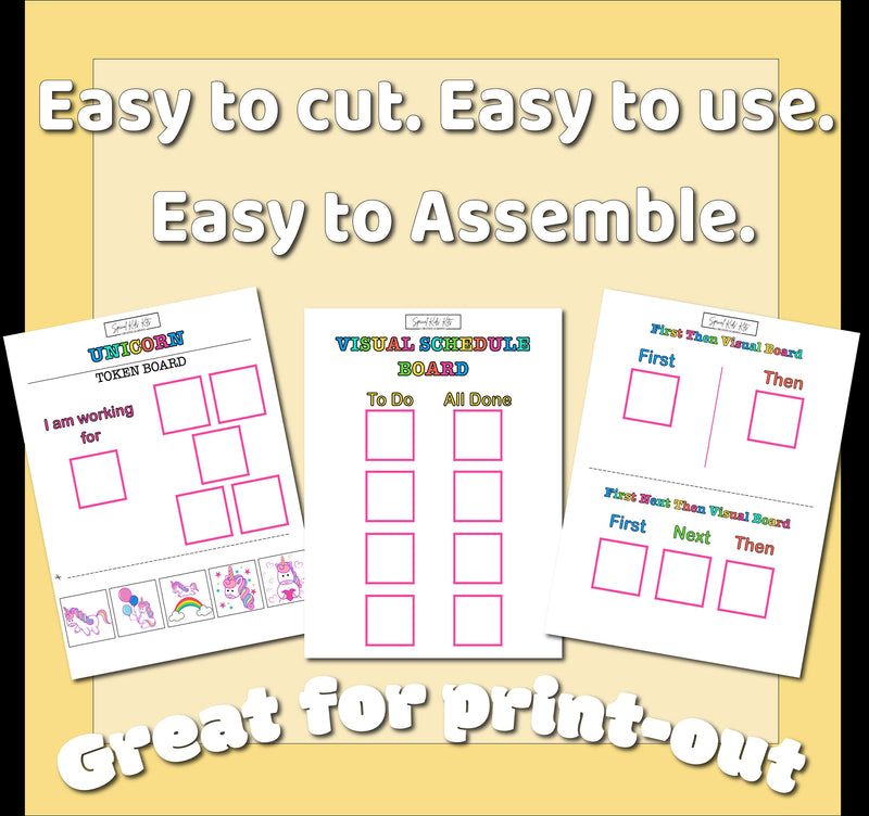 Instant Download Visual Schedule for Kids Daily Routine Chore Chart Printable Autism Cards Visual Schedule Autism Kids Responsibility Chart