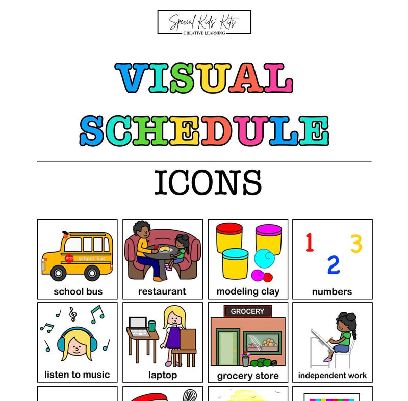 Printable Pink Visual Schedule for Kids | Kids Daily Routines Bundle | Chore Chart for Toddlers