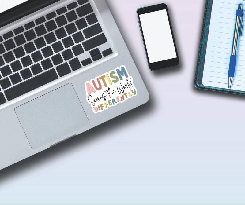 Autism Seeing the World Differently Sticker for Autism Awareness Sticker for ABA Sticker for Sped Teacher  Sticker Autism Acceptance Sticker