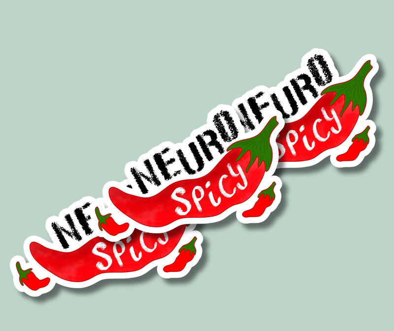 Neuro Spicy Sticker for Neurodivergent Advocate Sticker for Neuro Spicy Advocate Sticker for ADHD Sticker for Spicy Neurodivergent Sticker
